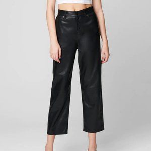 NWT Blank NYC The Baxter Straight Faux Leather Pant in Nowhere Road